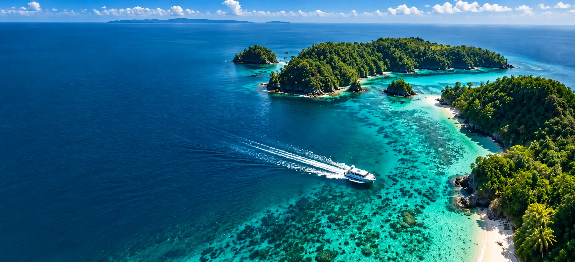 Aerial view of the Andaman Islands